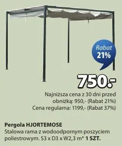 Pergola Hjortemoss promocja w Jysk