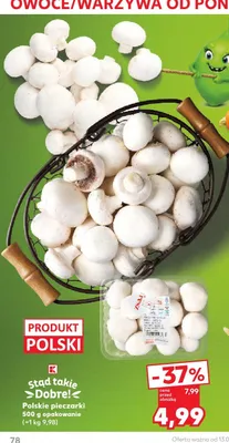 Pieczarki polskie promocja w Kaufland