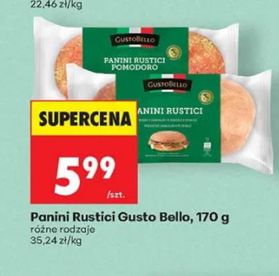 Panini Rustici Gusto Bello promocja w Biedronka