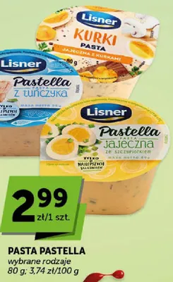Pasta pastella jajeczna z kurkami 80g promocja w Euro Sklep