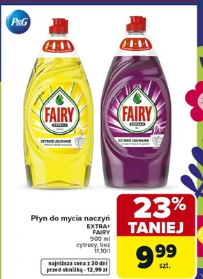 Płyn do mycia naczyń Extra+ cytrusy promocja w Carrefour