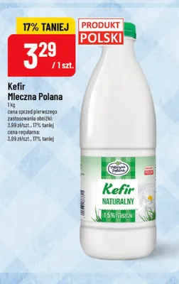 Kefir Mleczna Polana promocja w POLOmarket