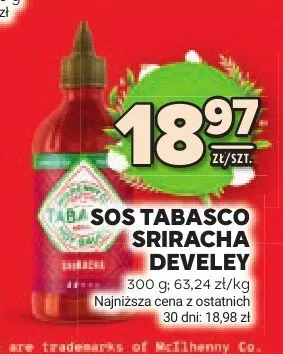 Sos Tabasco pepper sauce promocja w Stokrotka