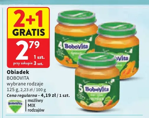 Obiadek BoboVita promocja w Intermarche