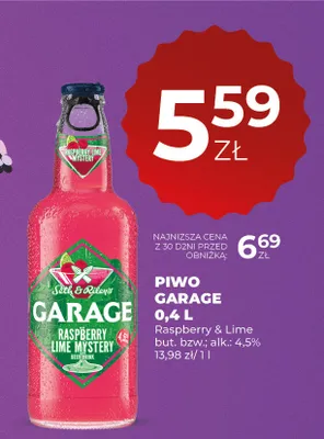 Piwo Garage Raspberry & Lime Mystery promocja w Duży Ben