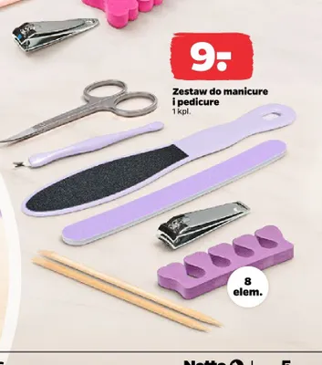 Zestaw do manicure i pedicure promocja w Netto