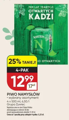 Piwo Namysłów Grupa Żywiec promocja w Chata Polska