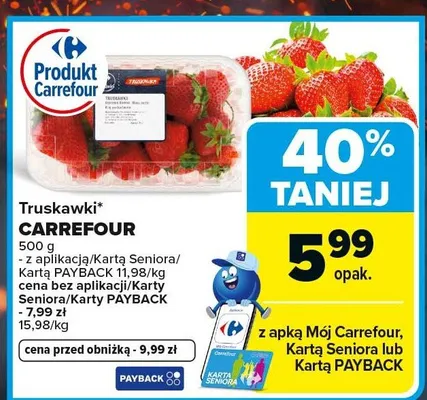 Truskawki Carrefour promocja w Carrefour