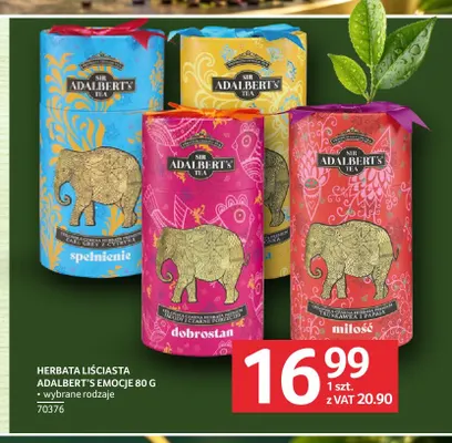 Herbata liściasta Adalbert's Emocje promocja w Selgros
