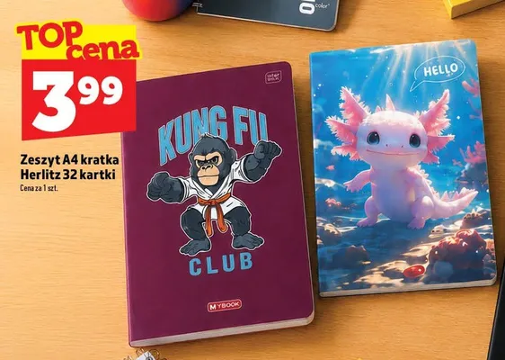 Zeszyt Herlitz A4 kratka 32 kartki promocja w TOPAZ