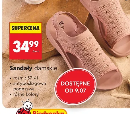 Sandały damskie Clevé promocja w Biedronka