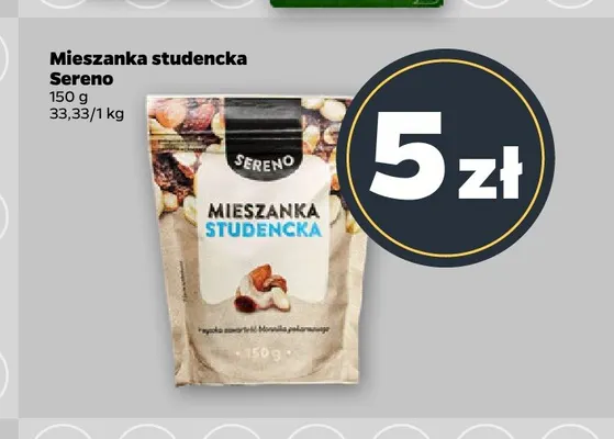 Mieszanka studencka Sereno promocja w Netto