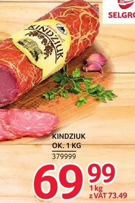 Kindziuk ŻMB Białystok ok. 1kg promocja w Selgros