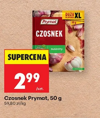 Czosnek suszony Prymat promocja w Biedronka