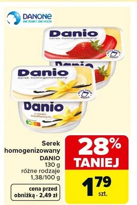 Serek homogenizowany różne rodzaje promocja w Carrefour