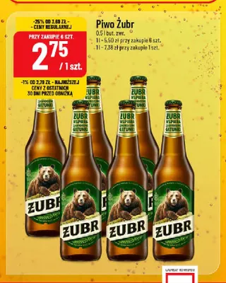 Piwo Żubr promocja w POLOmarket