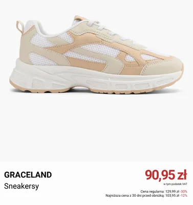 Sneakersy Graceland promocja w Deichmann