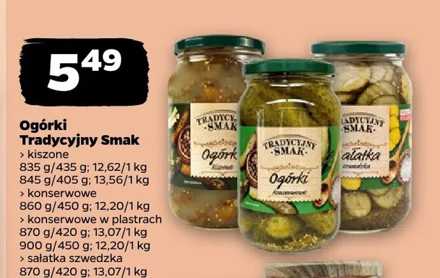 Ogórki konserwowe promocja w Netto