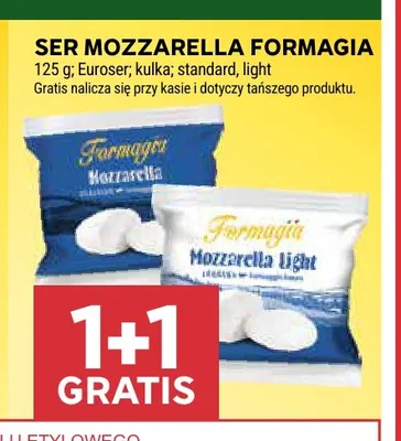 Ser mozzarella standard Formagia promocja w Stokrotka