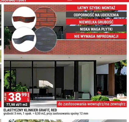 Elastyczny klinkier promocja w Merkury Market