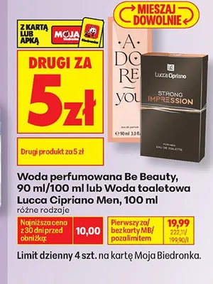 Woda toaletowa Lucca Cipriano Men Strong Impression promocja w Biedronka