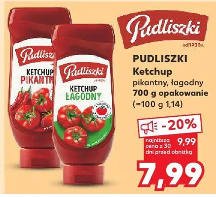 Ketchup pikantny, łagodny promocja w Kaufland