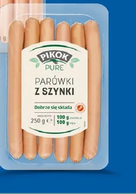 Parówki z szynki Pikok Pure promocja w Lidl
