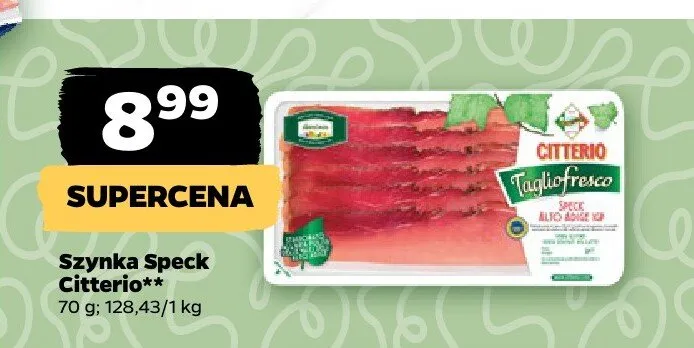 Szynka Speck Citterio promocja w Netto