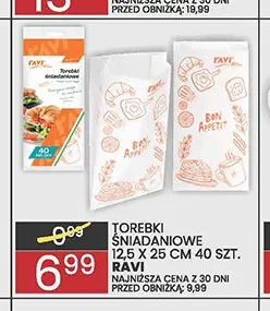Torebki śniadaniowe Ravi promocja w Wafelek