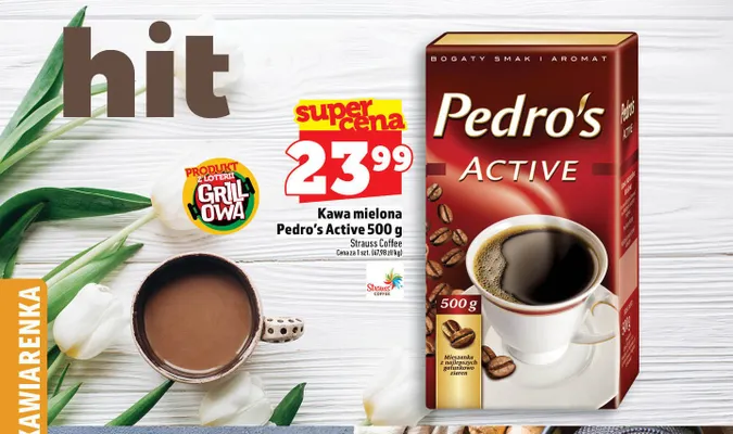 Kawa mielona Pedro's Active promocja w TOPAZ