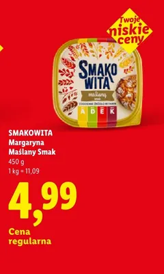 Margaryna Smakowita Maślany Smak promocja w Lidl