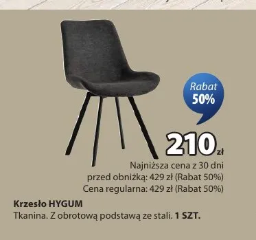 Krzesło Hygum promocja w Jysk