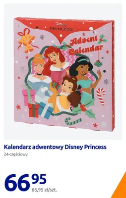 Kalendarz adwentowy Disney Princess 24-częściowy promocja w Action