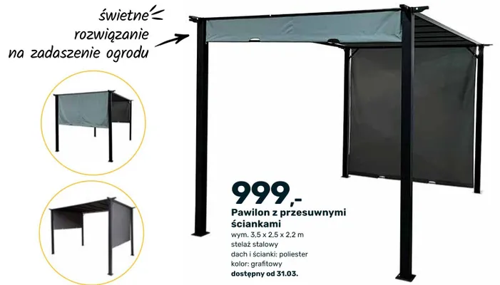 Pawilon z przesuwnymi ściankami promocja w Bricomarche