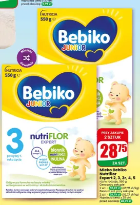 Mleko Bebiko Nutriflor Expert 4 promocja w Dino