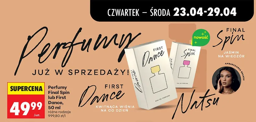 Perfumy Final Spin promocja w Biedronka