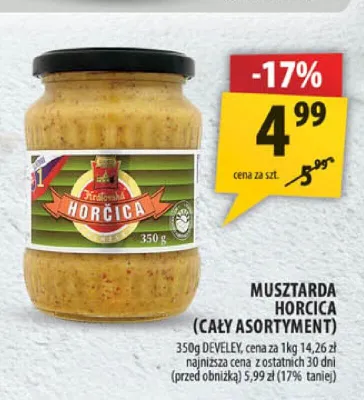 Musztarda Horcica Develey promocja w Arhelan