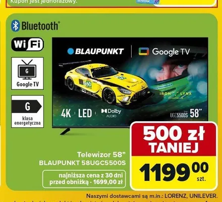 Telewizor Blaupunkt 58UGC5500S promocja w Carrefour