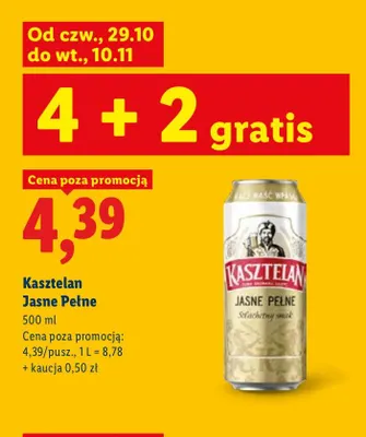Piwo Kasztelan promocja w Lidl