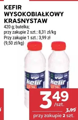 Kefir wysokobiałkowy krasnystaww promocja w Stokrotka