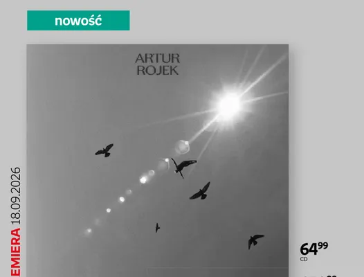 Płyta CD Artur Rojek Chciałbym urodzić się żeby latałem promocja w Empik
