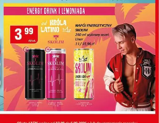 Napój energetyczny Skolim Adrenalina promocja w Chorten