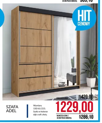 Szafa Adel promocja w Abra Meble