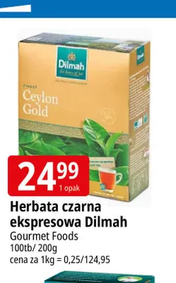 Herbata czarna ekspresowa Dilmah promocja w Leclerc