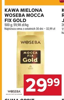 Kawa mielona Woseba Mocca Fix Gold promocja w Stokrotka