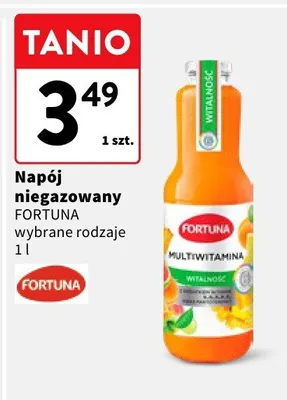 Napój niegazowany Fortuna wybrane rodzaje promocja w Intermarche