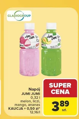 Napój Jumi Jumi ananas promocja w Carrefour