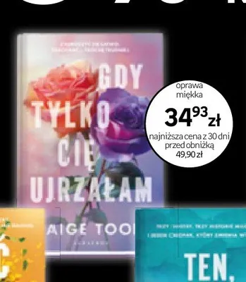 Książka Gdy tylko cię ujrzałam Paige Toon promocja w Empik