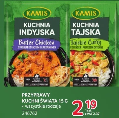 Przyprawy kuchni świata 15 g wszystkie rodzaje Kamis promocja w Selgros