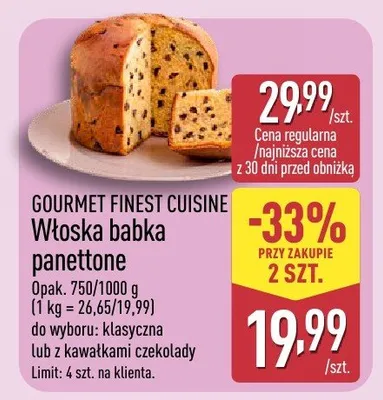 Babka panettone promocja w Aldi